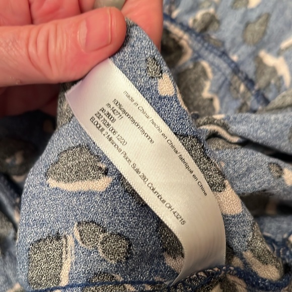 Eloquii Elements Blue Animal Print Jumpsuit Size 20 - Picture 5 of 6